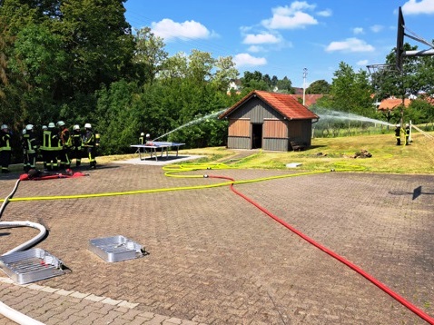 FF Katholisch Willenroth Alarmuebung Alte Schule 2023 001