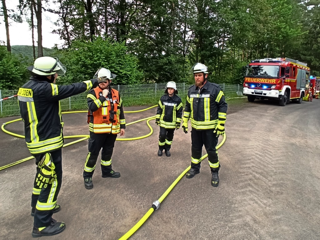 FF BSS Alarmuebung Blockhaus Ahl 2024 035