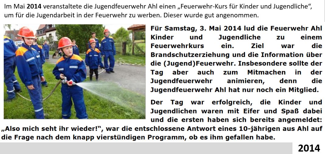 2014 FF Ahl Chronik Feuerwehrkurs 2014 001