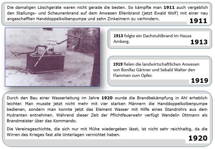 1911 1920 FF Ahl Chronik 20stes Jh 1911 001