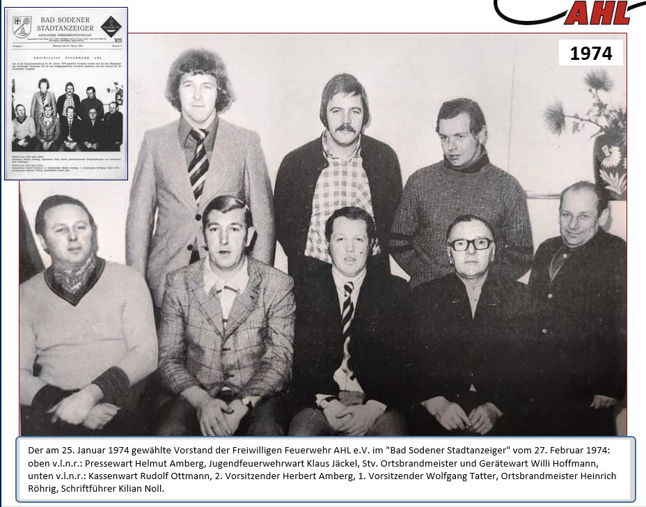 1974 FF Ahl Chronik Vorstand 1974 001