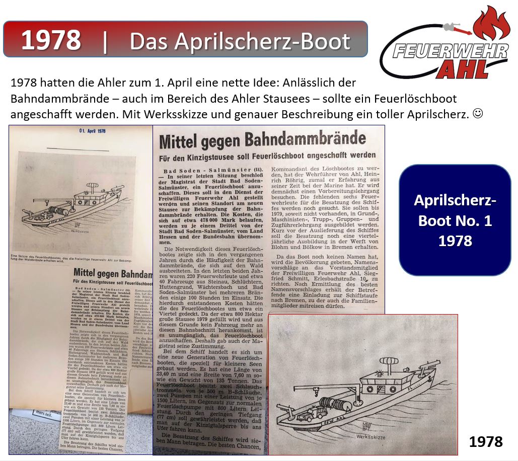 1978 FF Ahl Chronik Aprilscherz Boot 1978 001