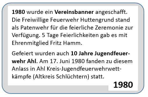 1980 FF Ahl Chronik Fahnenweihe 1980 004