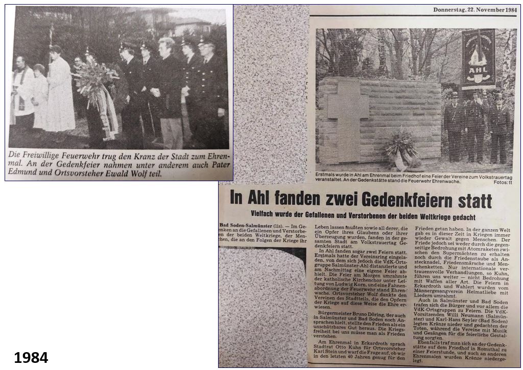 1984 FF Ahl Chronik Volkstrauertag 1984 002