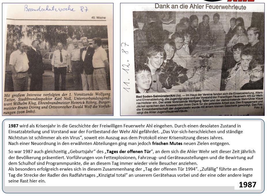 1987 FF Ahl Chronik Brandschutzwoche 1987 001