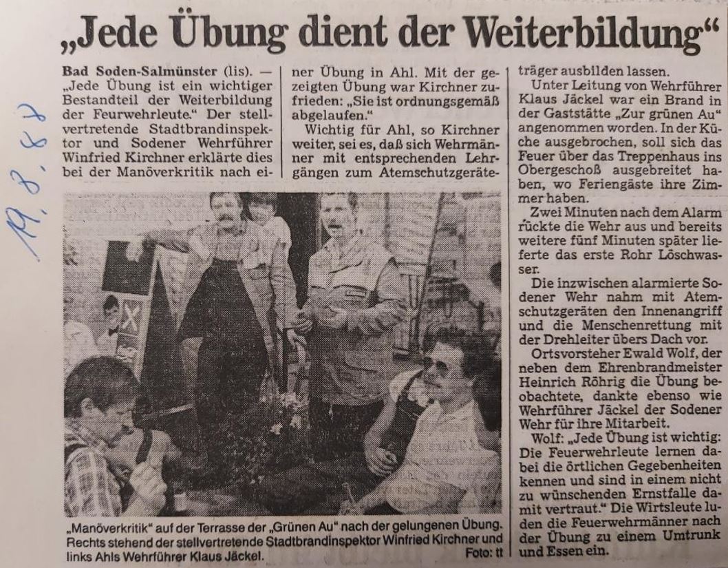 1988 FF Ahl Chronik Alarmuebung 1988 001