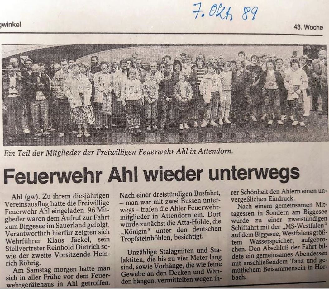 1989 FF Ahl Chronik Vereinsausflug 1989 002