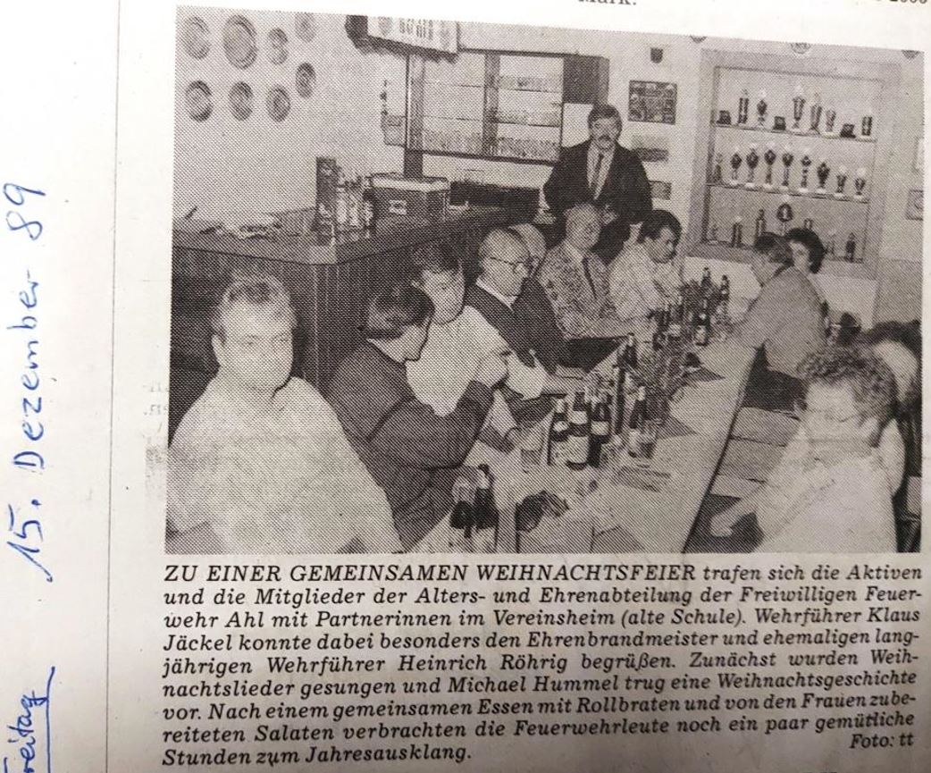 1989 FF Ahl Chronik Weihnachtsfeier 1989 001