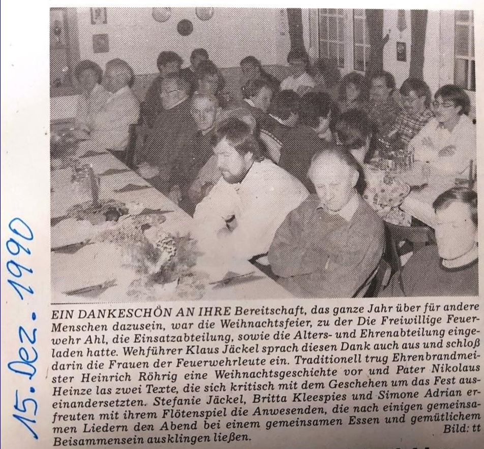 1990 FF Ahl Chronik Weihnachtsfeier 1990 001