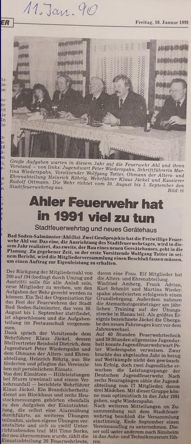 1991 FF Ahl Chronik JHV 1991 001