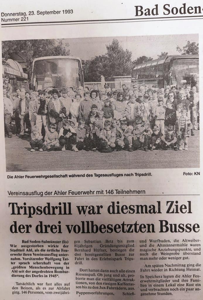 1993 FF Ahl Chronik Vereinsausflug 1993 001