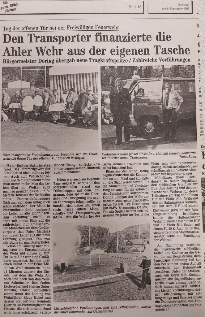 1994 FF Ahl Chronik Tag der offenen Tuer 1994 002