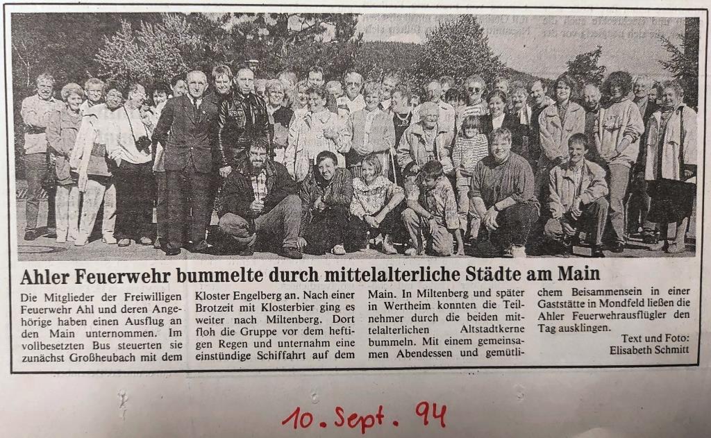 1994 FF Ahl Chronik Vereinsausflug 1994 001