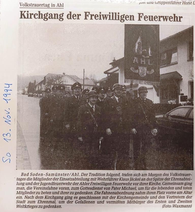 1994 FF Ahl Chronik Volkstrauertag 1994 001
