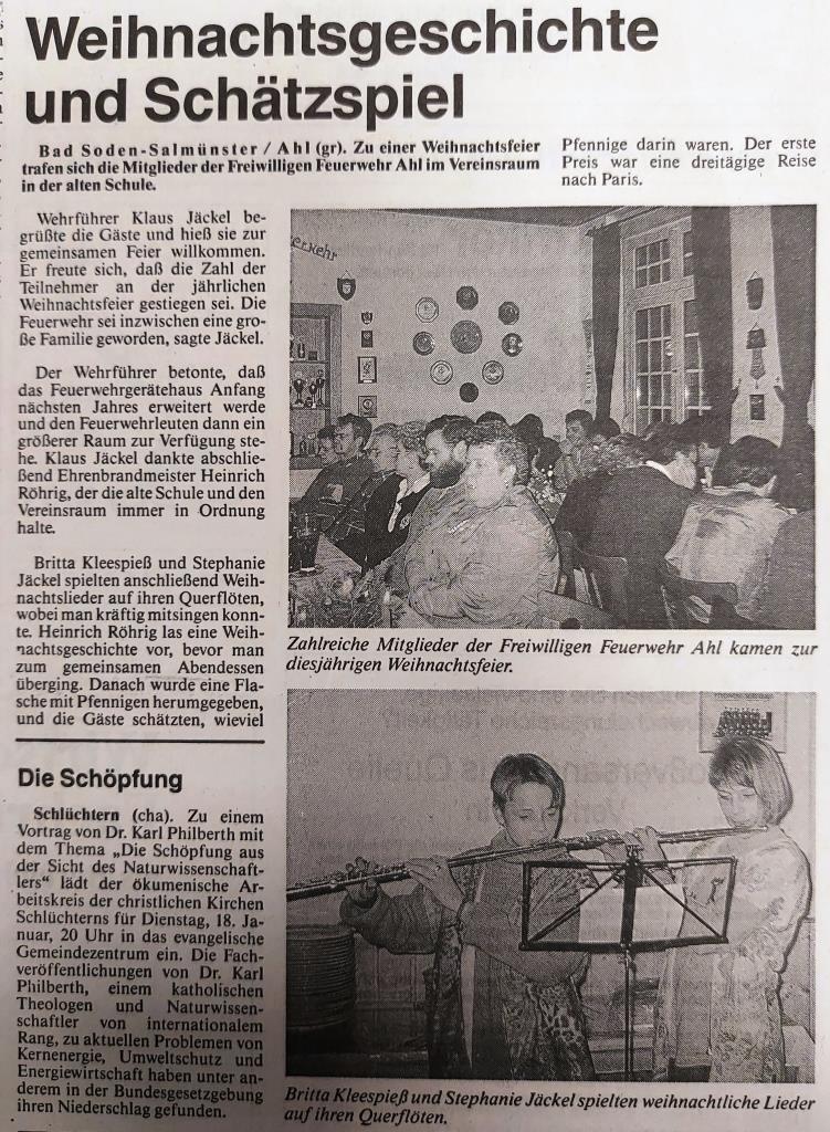 1994 FF Ahl Chronik Weihnachtsfeier 1994 001