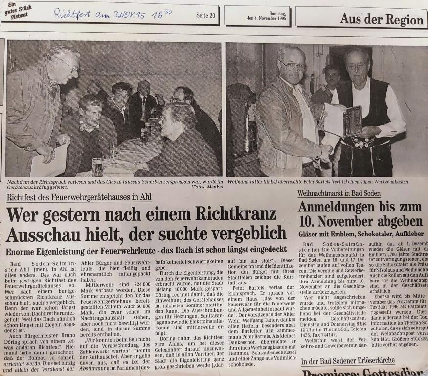 1995 FF Ahl Chronik Richtfest 1995 001