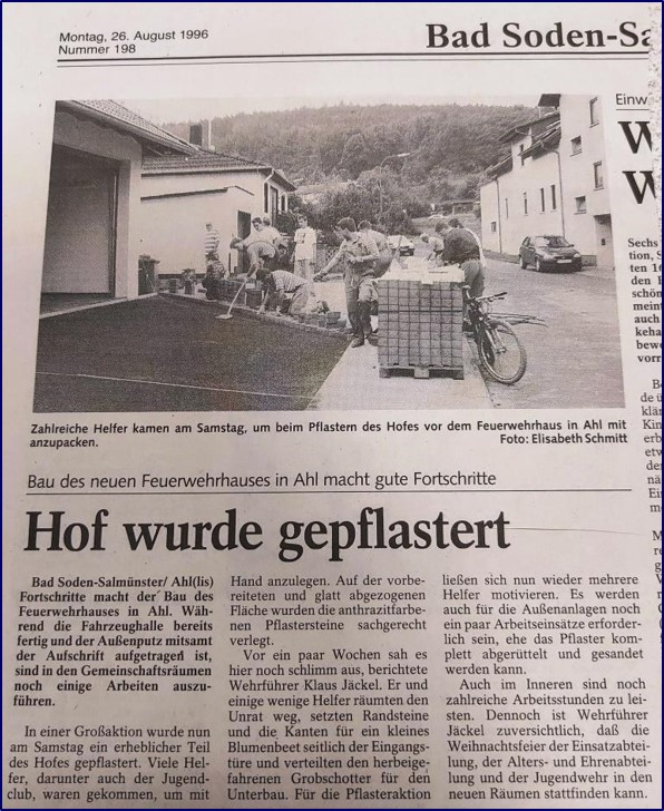 1996 FF Ahl Chronik Bau Feuerwehrhaus 1996 006