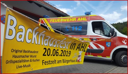 2019 FF Ahl Chronik Backhausfest 2019 001