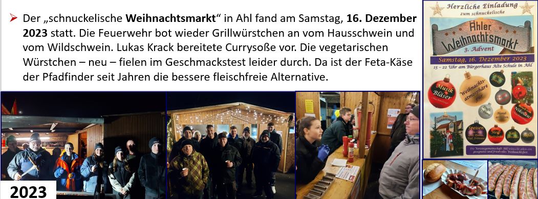 2023 FF Ahl Chronik Weihnachtsmarkt 2023 001
