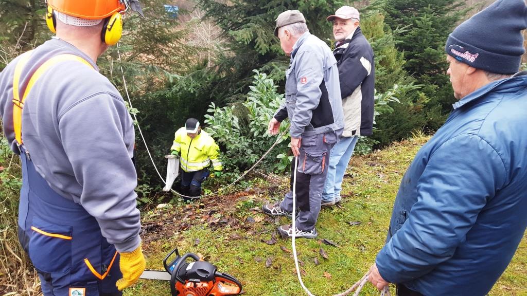 FF Ahl Weihnachtsbaum Aufstellen 2018 002