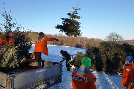 FF Alsberg Weihnachtsbaum Einsammeln 2017 009