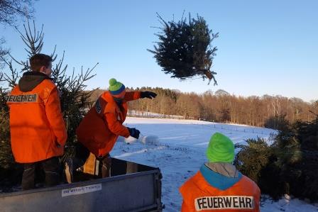 FF Alsberg Weihnachtsbaum Einsammeln 2017 010
