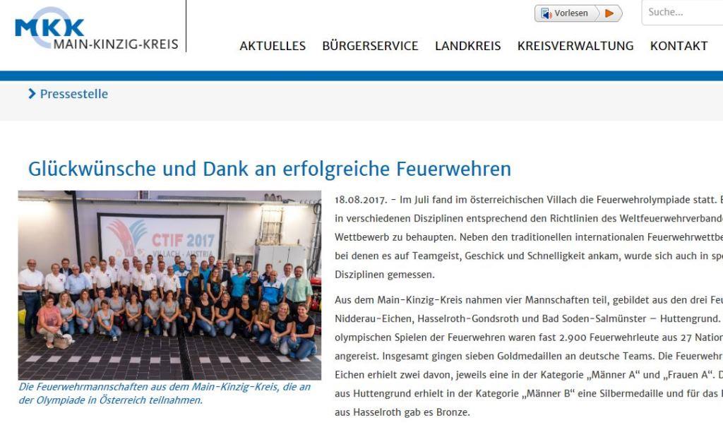 FF Huttengrund Feuerwehr Olympiade MKK Dank 2017 001