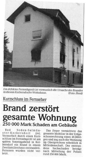 FF Kerbersdorf Chronik Brand 1999 001