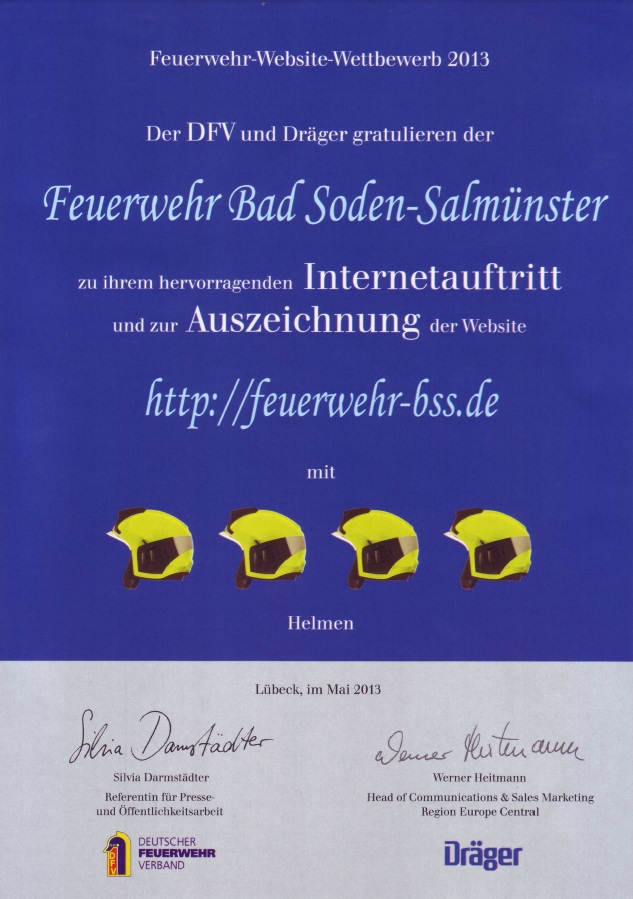 Draeger_-_Auszeichnung_4_Helme_-_Juni_2013