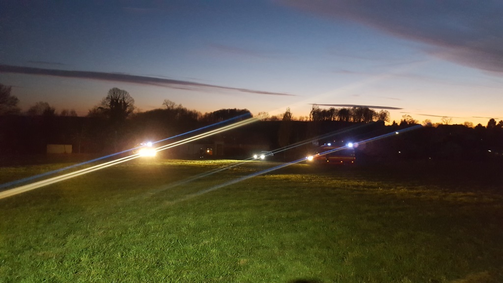 H 1 Ausleuchten Landung Rettungshubschrauber 2018 007