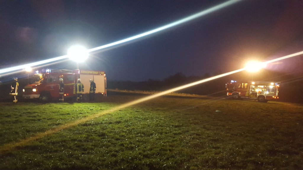 H 1 Ausleuchten Landung Rettungshubschrauber 2018 008