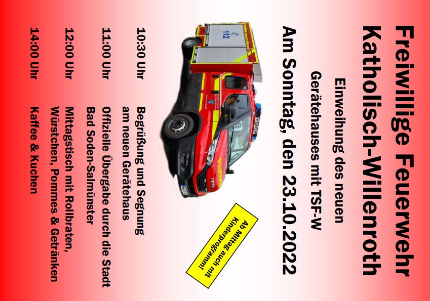 Einweihung Feuerwehrhaus und TSF W Katholisch Willenroth 2022 003