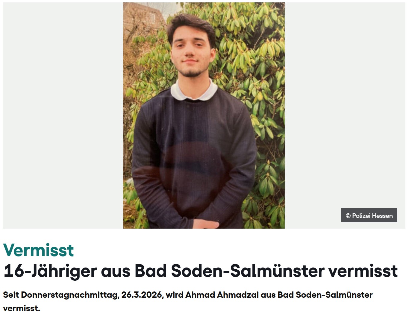 2026 03 30 Polizei SOH Vermisste Person 2026 002
