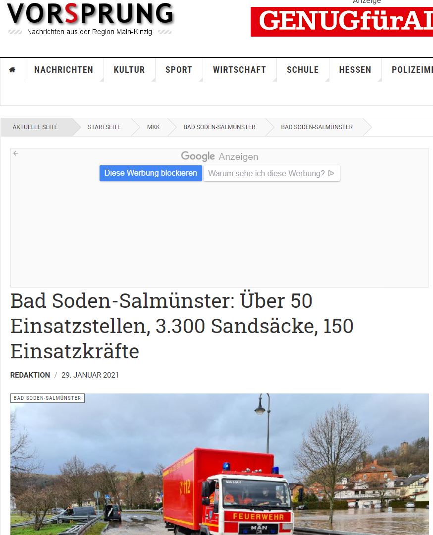 2021 01 29 Presse vorsprung online Hochwasser BSS