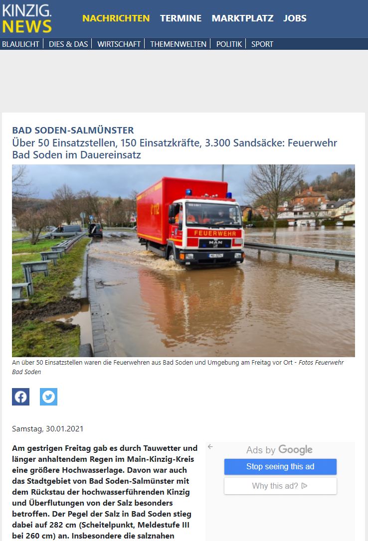 2021 01 30 Presse KinzigNews Hochwasser BSS