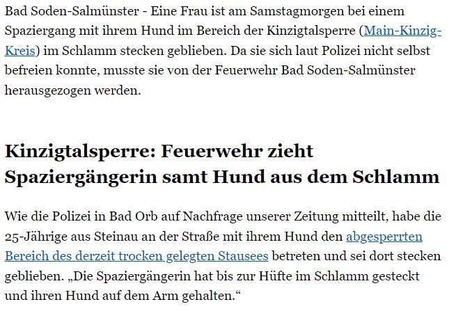 2022 06 18 Fuldaer Zeitung Person in Zwangslage Stausee Ahl 002