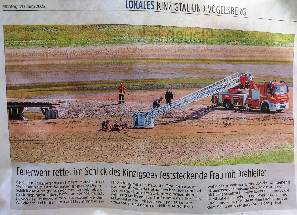 2022 06 20 Kinzigtal Nachrichten Person in Zwangslage 002
