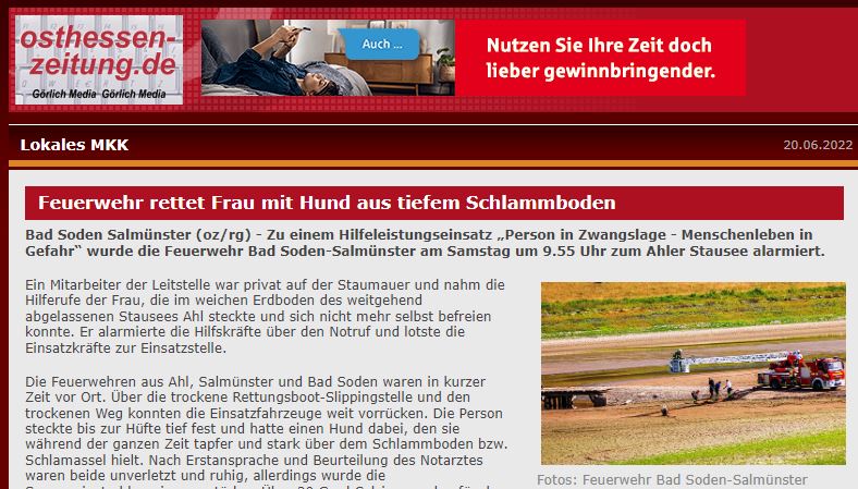 2022 06 20 Osthessen Zeitung Person in Zwangslage 001