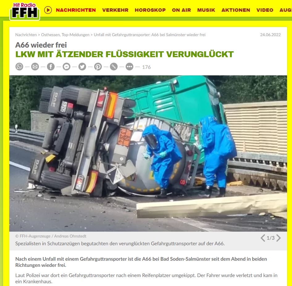 2022 06 24 ffh VU Gefahrgut Lkw 001