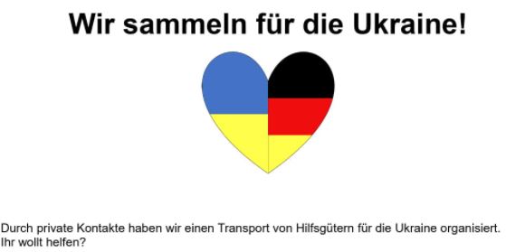 Ukraine Krieg Hilfe 2022 001